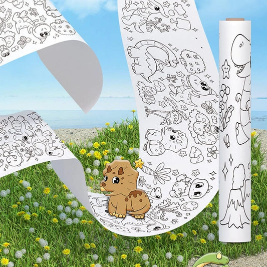 ROLLO DE PAPEL PARA COLOREAR CON DIBUJOS